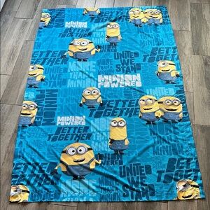 2- 63” x 40.5” Blue Minion curtains